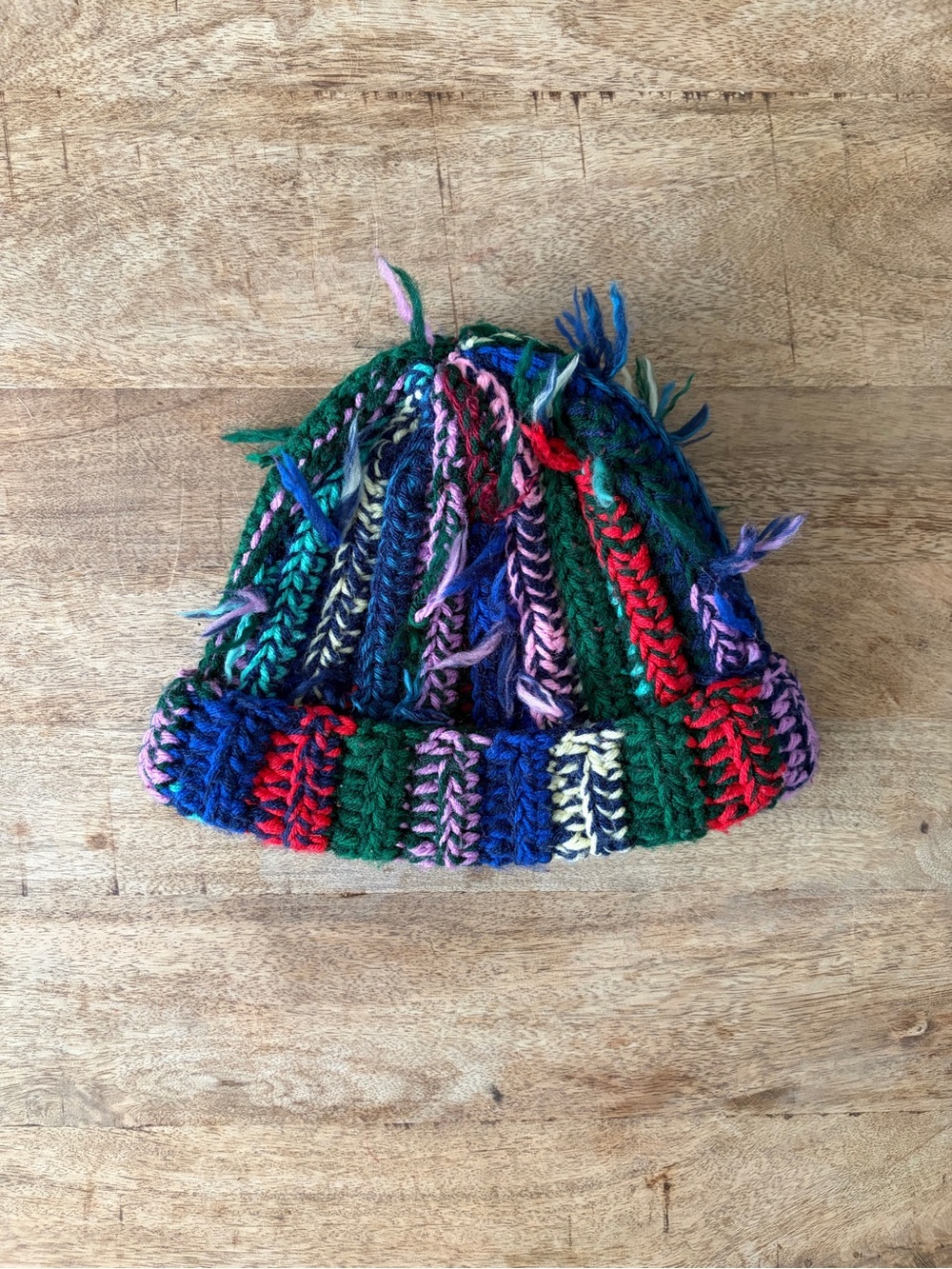 Multicolor Crochet Beanie